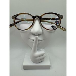 eyebobs Case Closed eyeglass frames multi brown stripes ombré new with small def